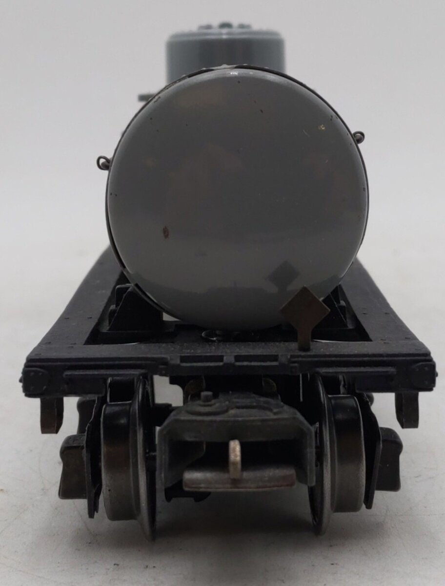 Lionel 2755 Vintage O Sunoco Metal Single Dome Tank Car - Tinplate Grey VG