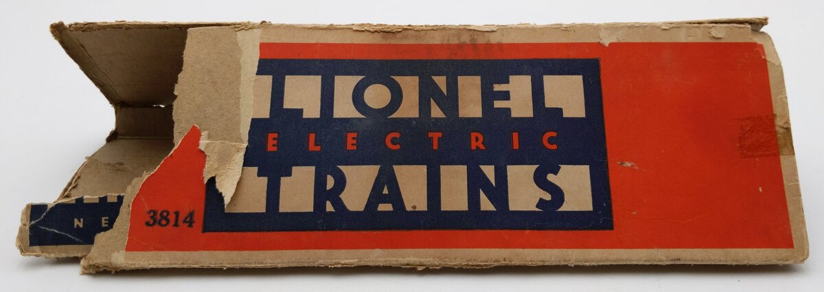 Lionel 3814 Vintage O Prewar Operating Merchandise Car - Rubber Stamped Version/Box