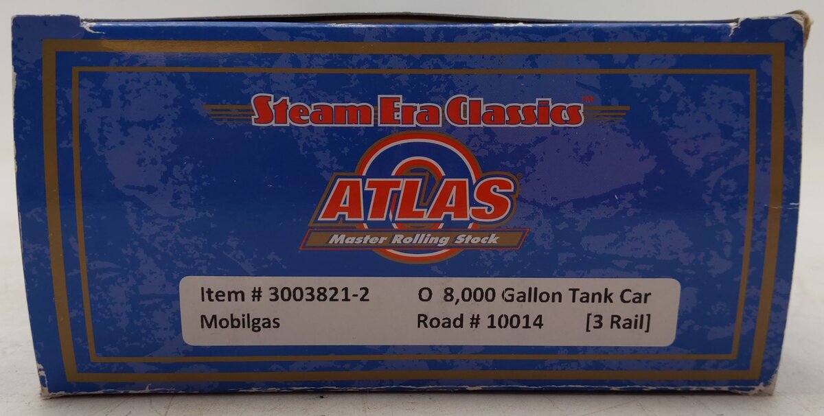 Atlas 3003821-2 O Mobilgas 8,000 Gallon Tank Car #10014 (3-Rail) EX/Box