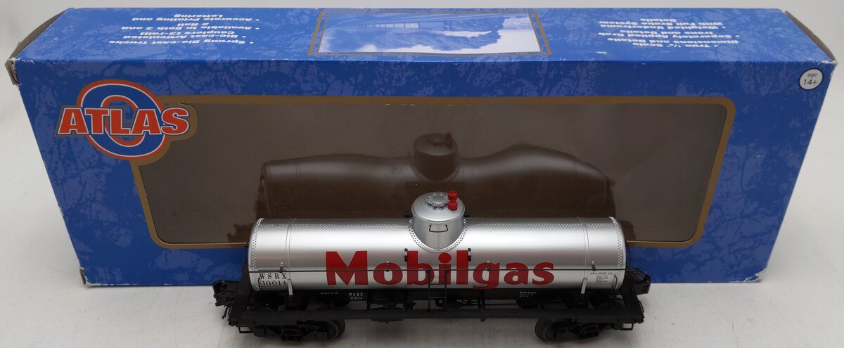 Atlas 3003821-2 O Mobilgas 8,000 Gallon Tank Car #10014 (3-Rail) EX/Box