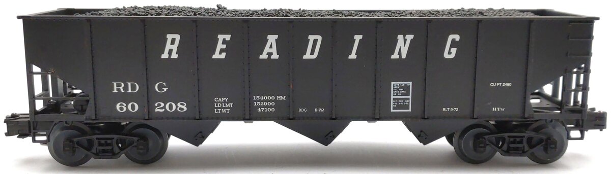 Weaver U18012 O Scale Reading 3-Bay Hopper #60208 VG