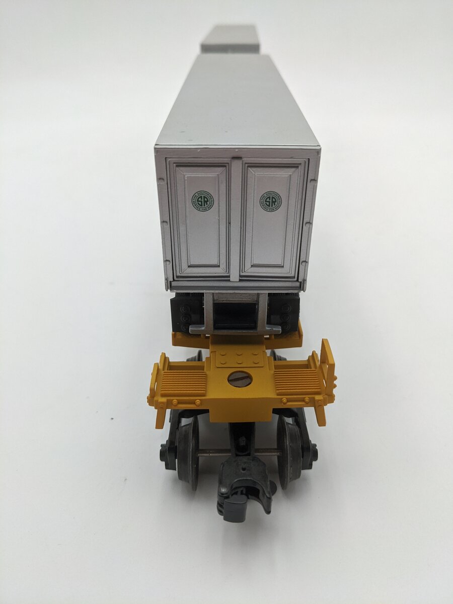 Lionel 6-16363 O Gauge Southern TTUX Flatcar w/ Trailers EX