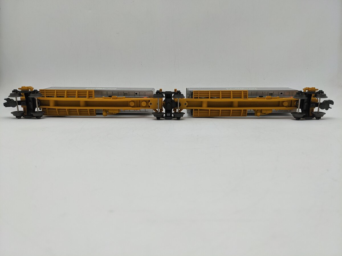 Lionel 6-16363 O Gauge Southern TTUX Flatcar w/ Trailers EX