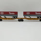 Lionel 6-16904 O New York Central T.T.U.X. Flat Cars w/2 Intermodal Containers EX
