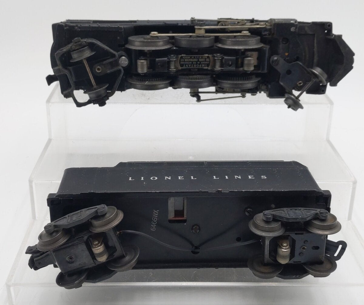 Lionel 675 Vintage O 2-6-2 K-4 Pacific Diecast Steam Locomotive & 2466WX Tender VG
