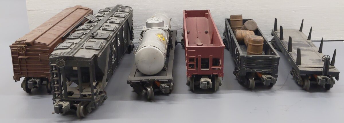 Lionel O Gauge Vintage Freight Cars #2555,347000,61100,25000,3451,644625 [6] VG