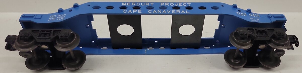 Lionel 6413 Vintage O Gauge Blue Mercury Capsule Car VG