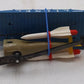 Lionel 6820 Vintage O Flatcar w/ Helicopter & Rockets VG