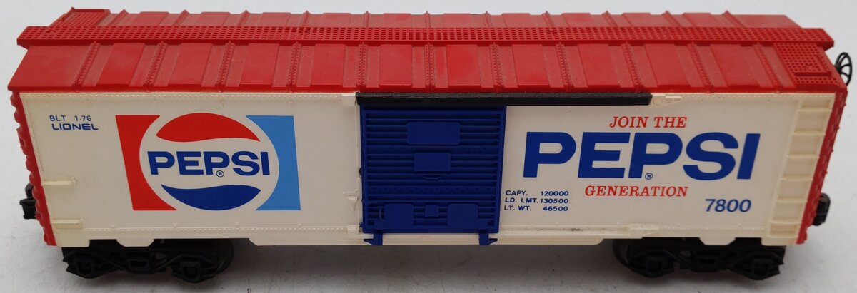 Lionel 6-7800 O Gauge Pepsi Boxcar EX