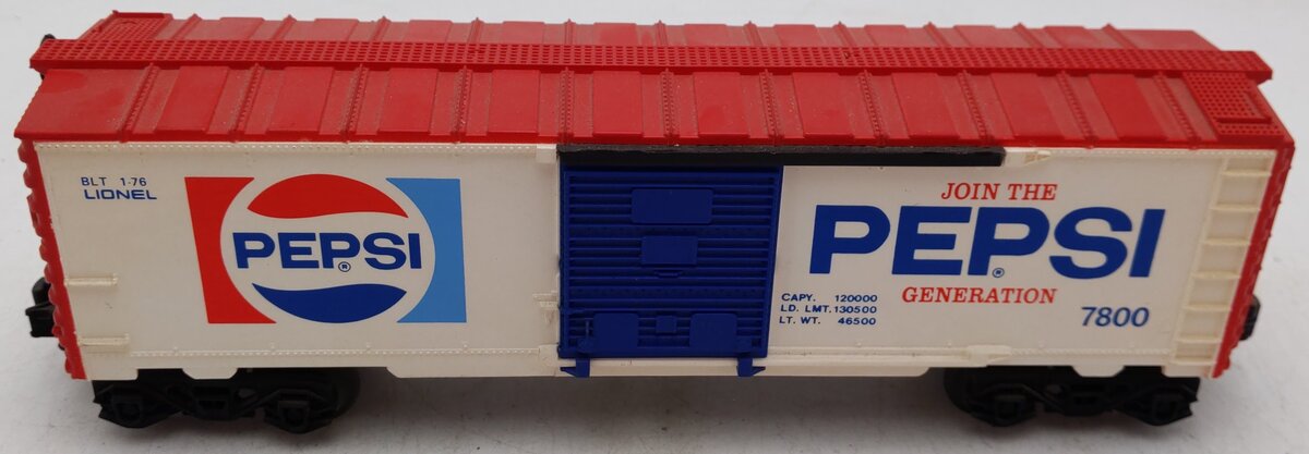 Lionel 6-7800 O Gauge Pepsi Boxcar EX