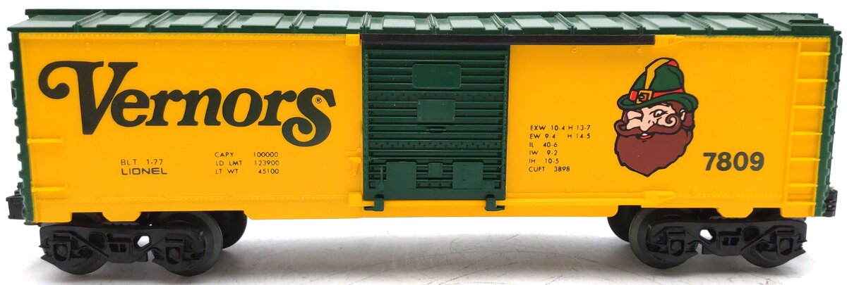 Lionel 6-7809 O Gauge Vernors Boxcar #7809 EX/Box