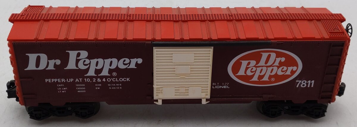 Lionel 6-7811 O Gauge Dr. Pepper Boxcar #7811 EX