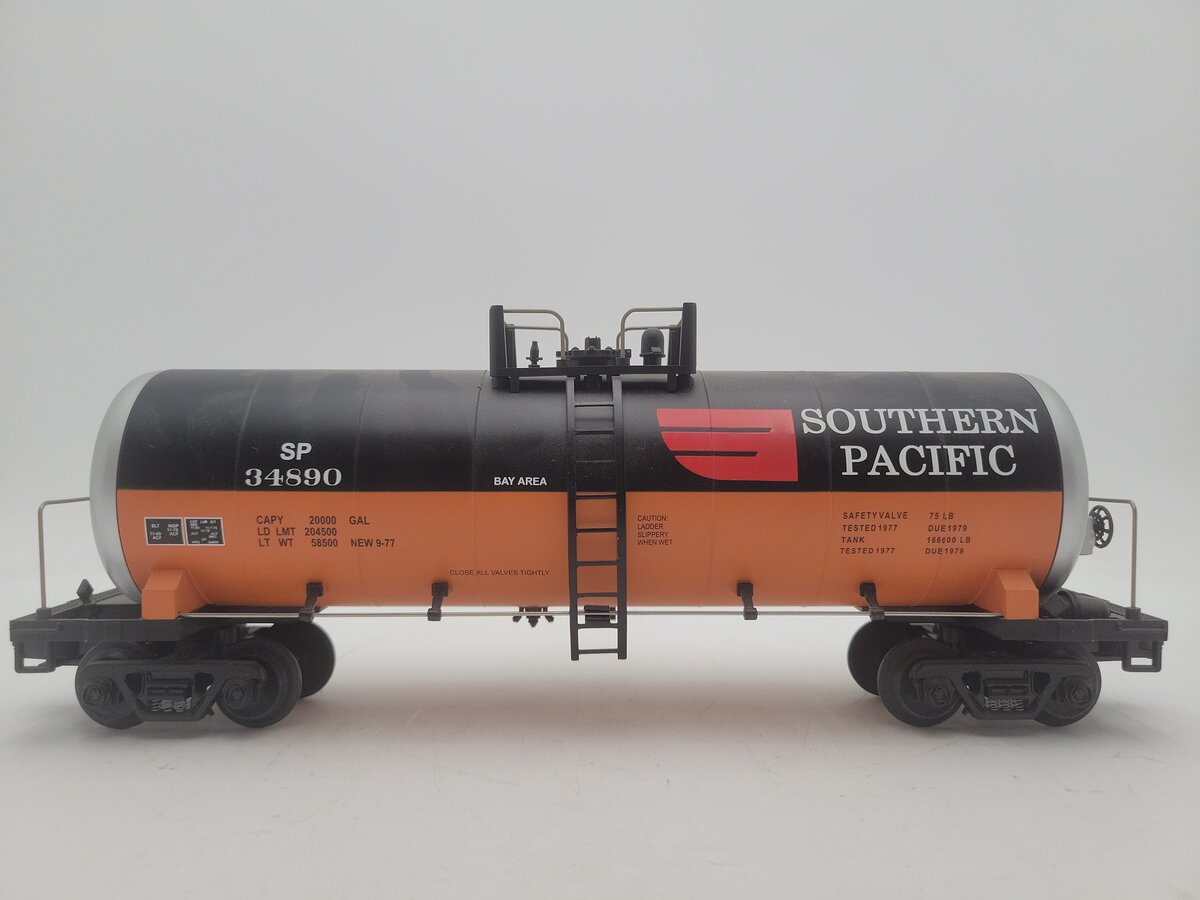 MTH 20-92006 O Gauge Southern Pacific Orange & Black Tank Car #34890 EX/Box