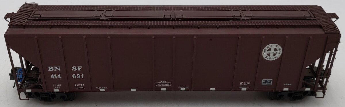 Atlas 6382-4 O Gauge BNSF PS-4427 Low Side Covered Hopper #414631 - 3 Rail EX