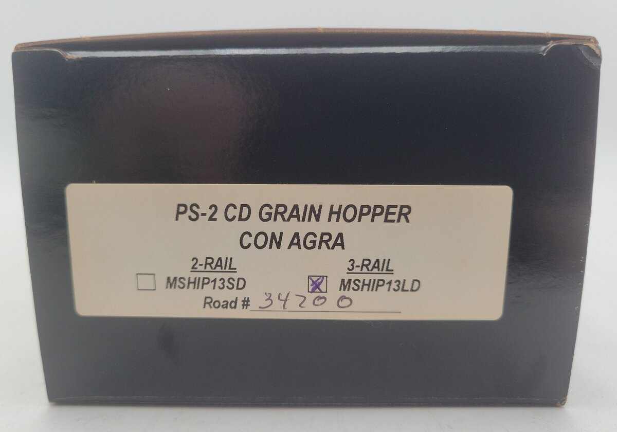 Weaver MSHIP13LD O Gauge Con Agra PS-2 CD Grain Hopper #34700 (3-Rail) EX/Box