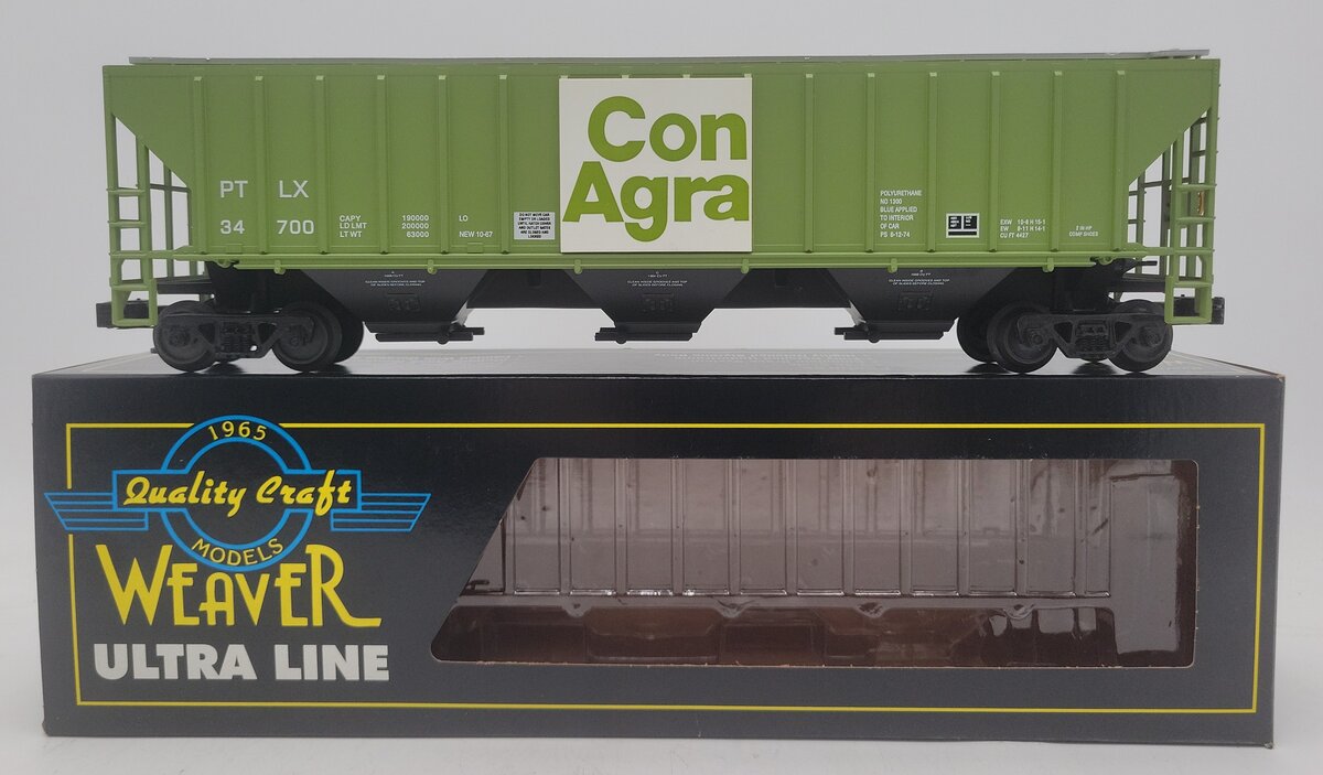 Weaver MSHIP13LD O Gauge Con Agra PS-2 CD Grain Hopper #34700 (3-Rail) EX/Box