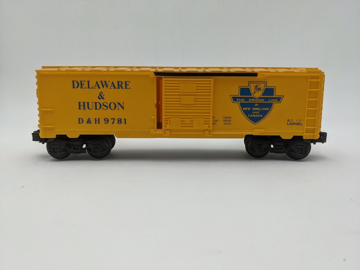 Lionel 6-9781 O Gauge Delaware & Hudson Boxcar EX