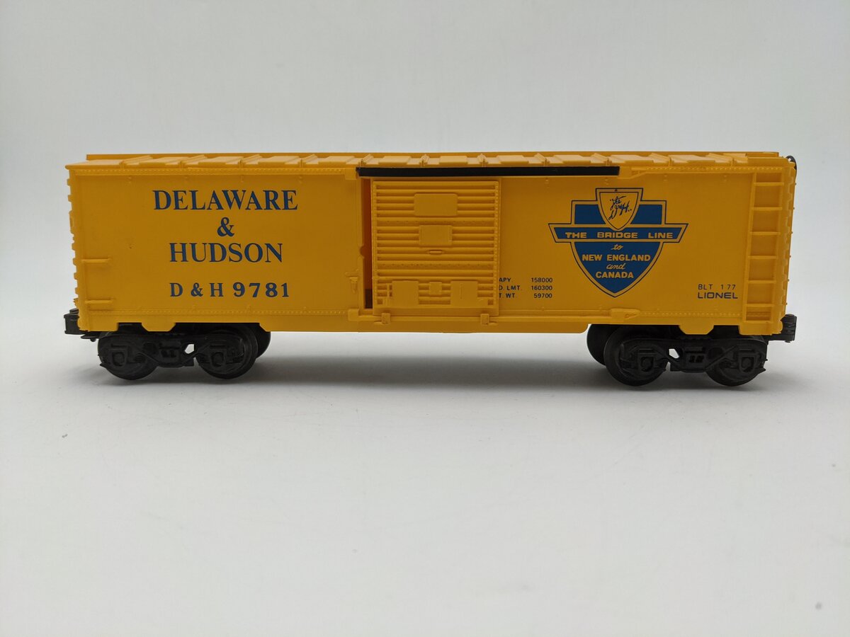 Lionel 6-9781 O Gauge Delaware & Hudson Boxcar EX