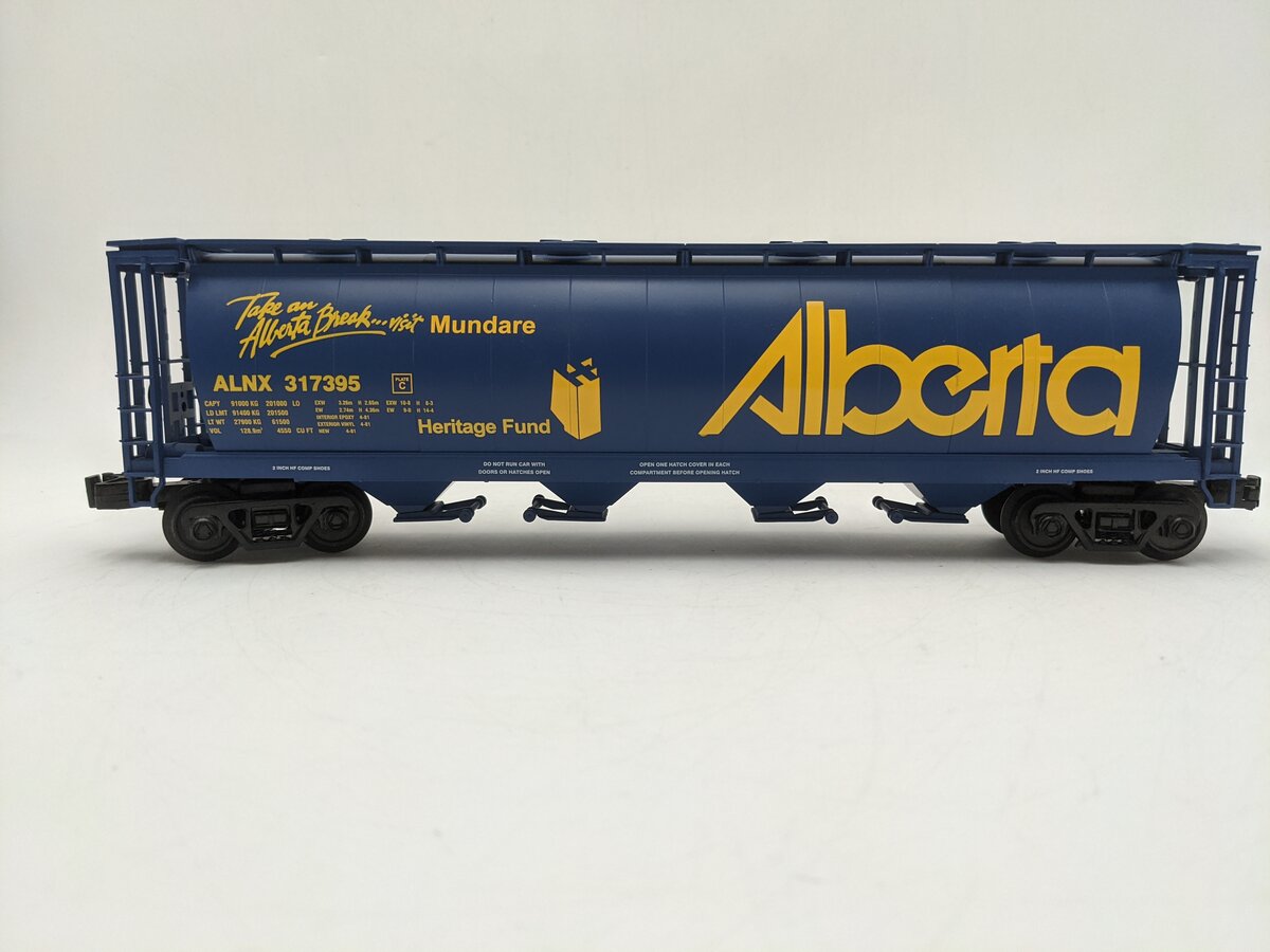 MTH 30-75289 Alberta 4-Bay Cylindrical Hopper Car EX