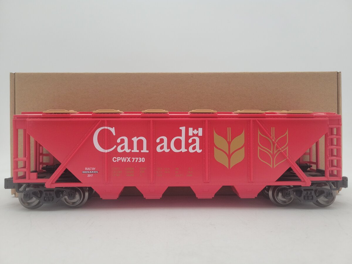 Menards 279-3870 O Scale Canada Covered Hopper Car #7730 EX/Box