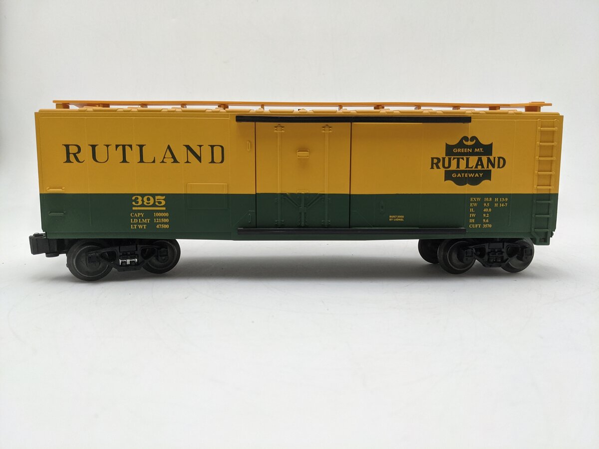 Lionel 6-19552 O Gauge Rutland Industrial Reefer Car #395 EX