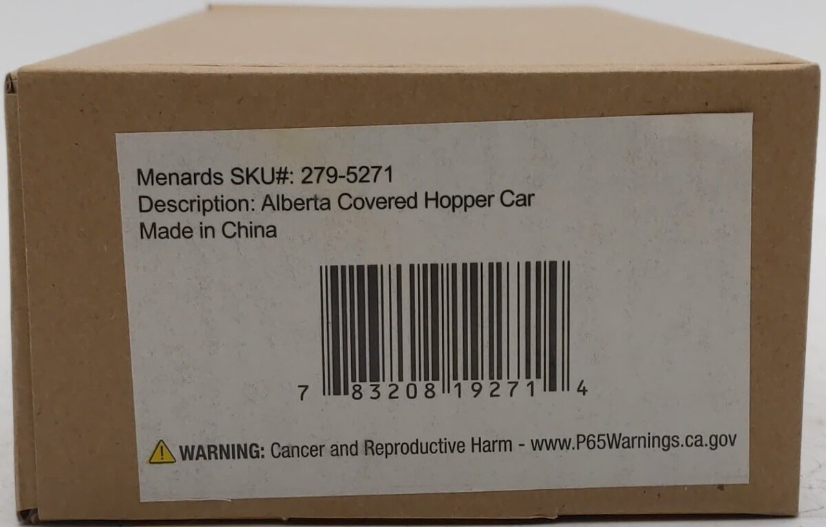 Menards 279-5271 Alberta Covered Hopper Car #5673 LN/Box