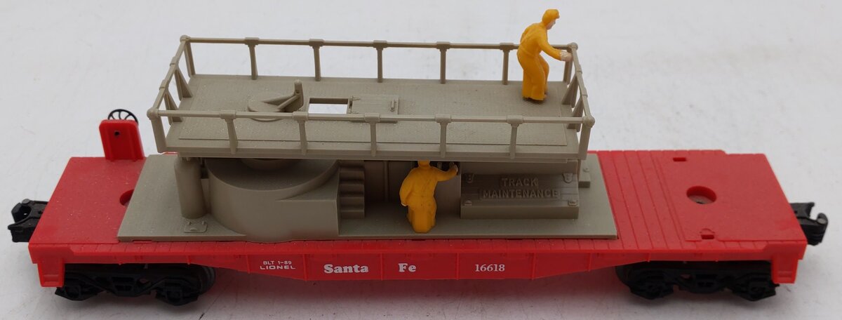 Lionel 6-16618 O Gauge Santa Fe Track Maintenance Car VG