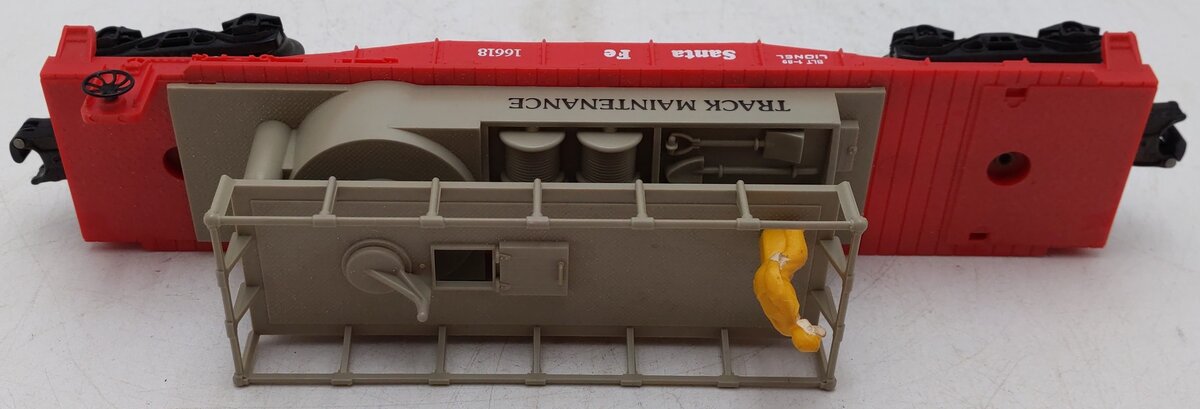 Lionel 6-16618 O Gauge Santa Fe Track Maintenance Car VG