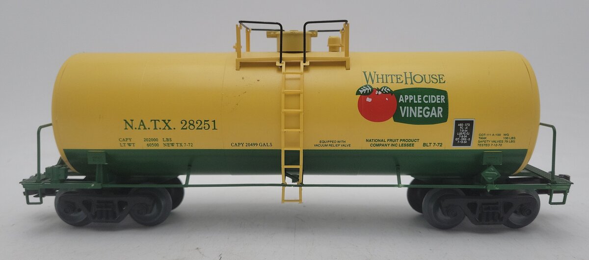 Weaver U1311 O Gauge Whitehouse Apple Cider Vinegar Tank (3-Rail) VG/Box