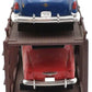MTH 30-7628 O Gauge Auto Carrier Flatcar with 4 Ertl Cars #4952 EX
