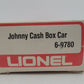 Lionel 6-9780 O Gauge Johnny Cash Boxcar EX/Box