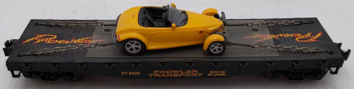 Lionel 6-17522 O Gauge Flatcar with Plymouth Prowler #9823 EX