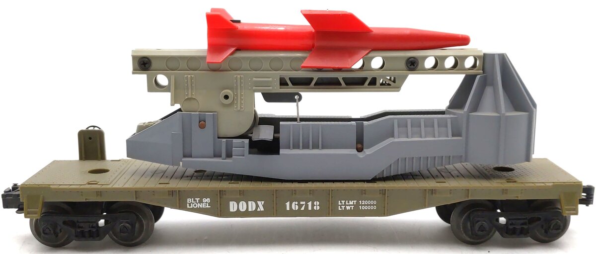 Lionel 6-16718 O Gauge U.S. Marine Corps Missile-Launching Car VG