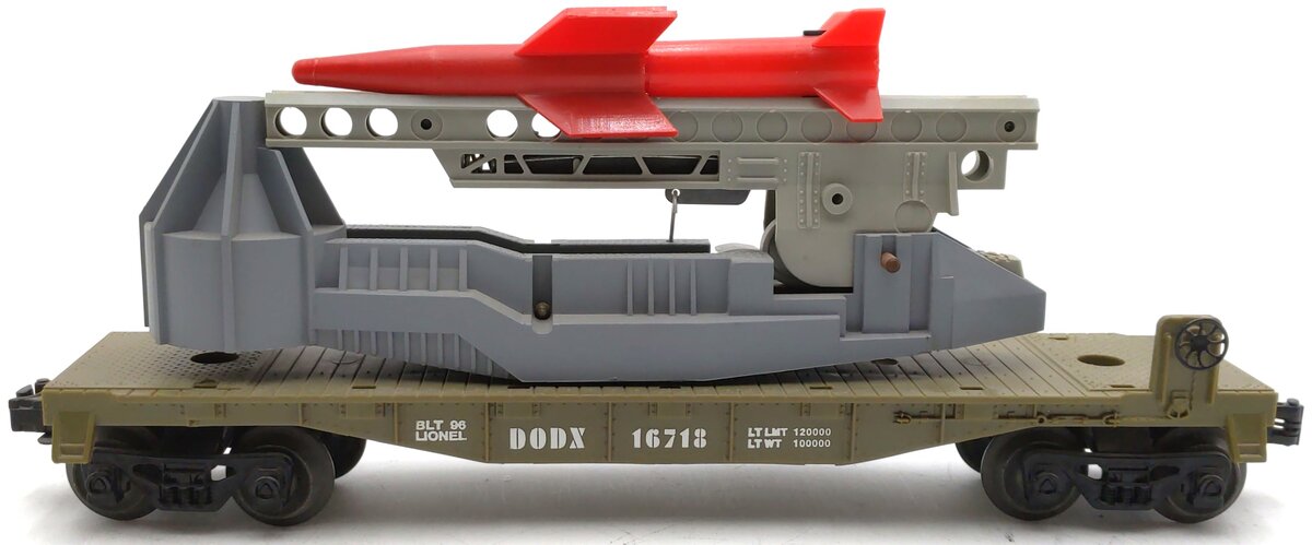 Lionel 6-16718 O Gauge U.S. Marine Corps Missile-Launching Car VG