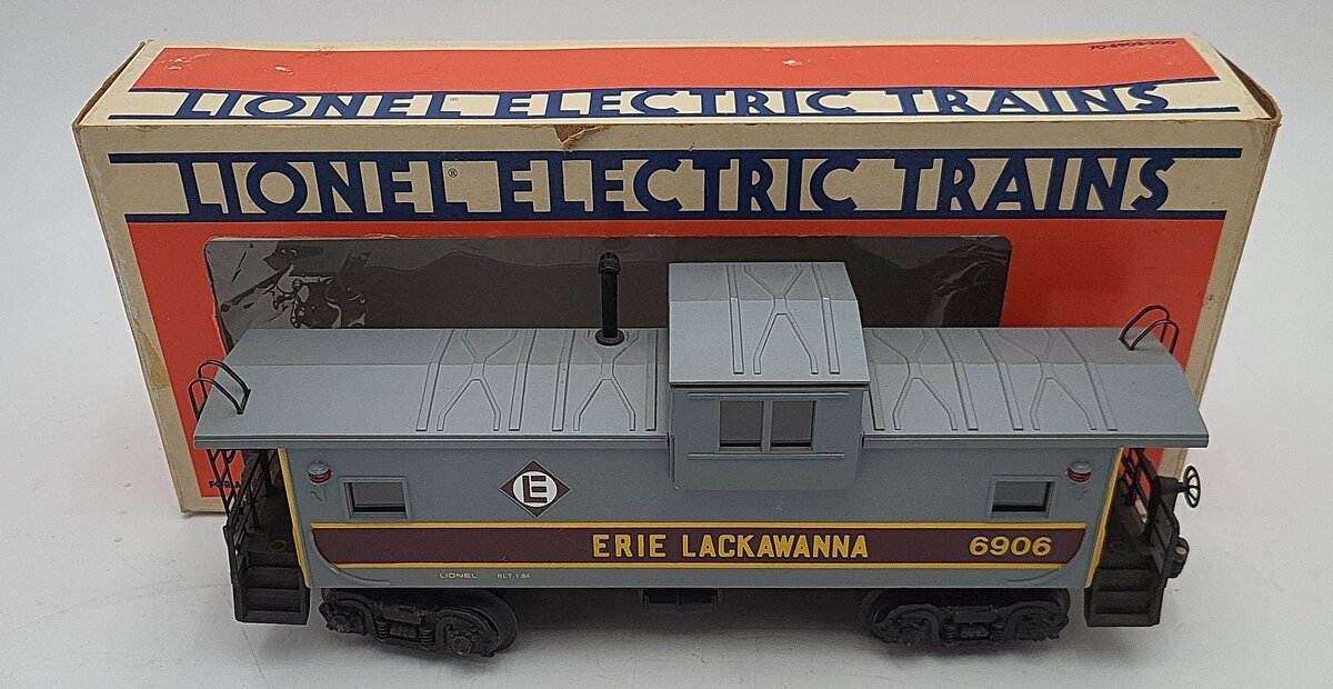 Lionel 6-6906 O Gauge Erie Lackawanna Extended Vision Caboose #6906 EX/Box