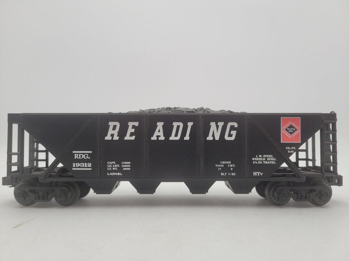 Lionel 6-19312 O Gauge Reading Hopper with Coal Load EX