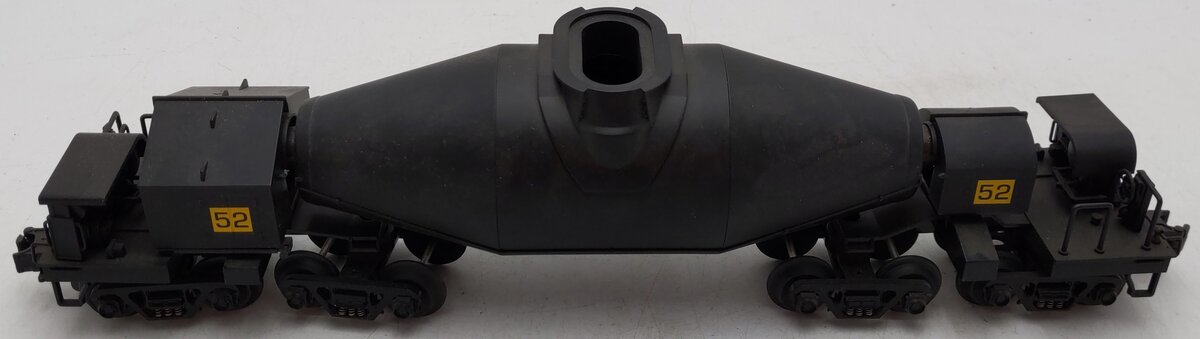 MTH 20-98201 O Gauge 4-Truck Black Hot Metal Car #52 EX