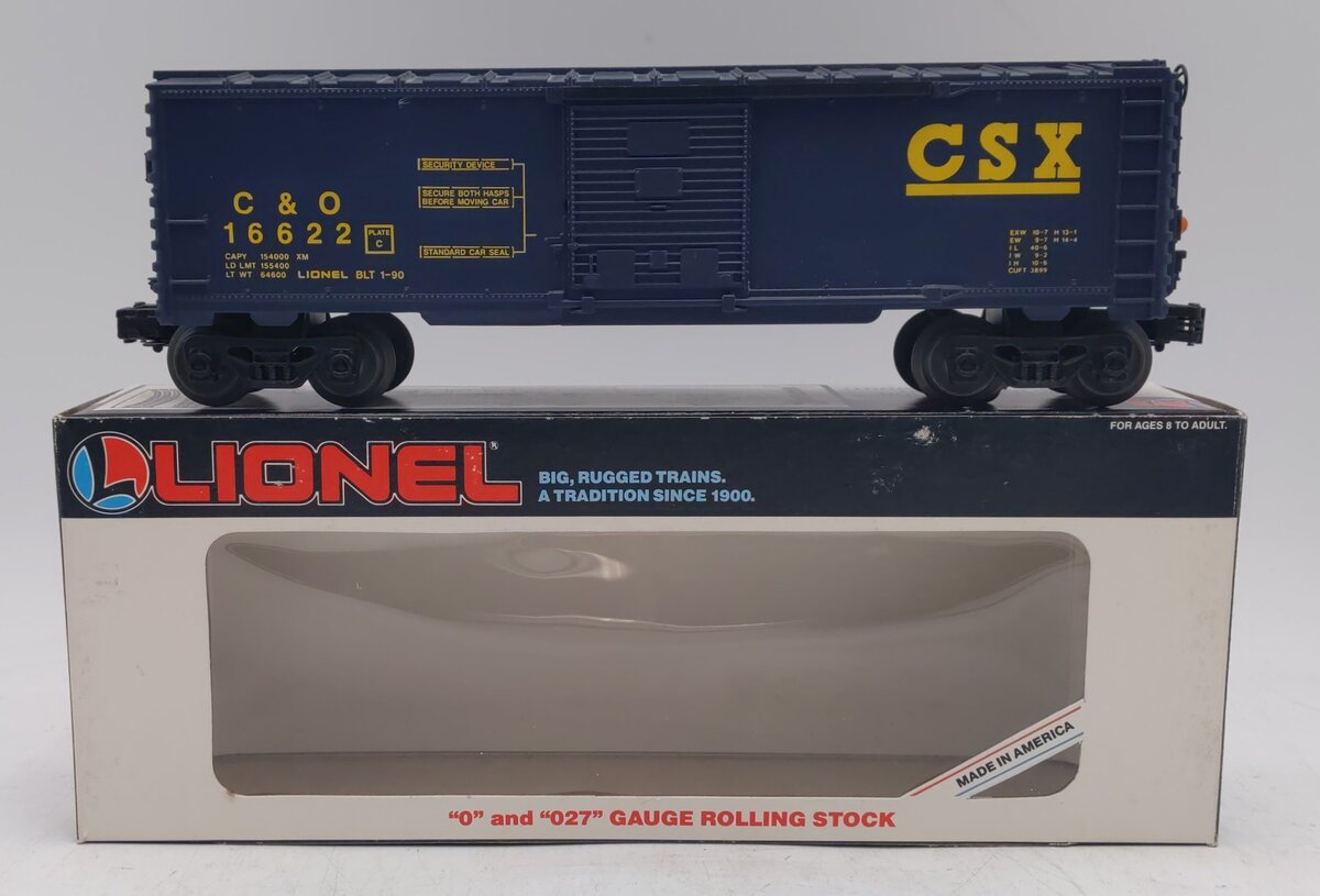 Lionel 6-16622 O Gauge CSX Boxcar with Red Flashing ETD #16622 EX/Box