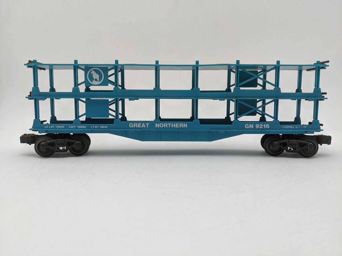 Lionel 6-9216 O Gauge Great Northern 3-Tier Auto Carrier EX