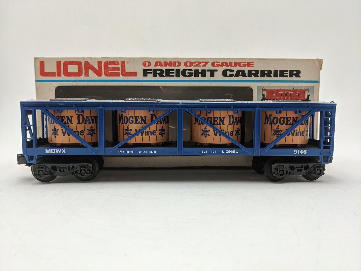 Lionel 6-9146 O Gauge Mogen David Wine Car EX/Box