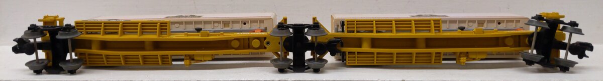 Lionel 6-16345 O TTUX Flatcar w/ Southern Pacific Trailers VG/Box
