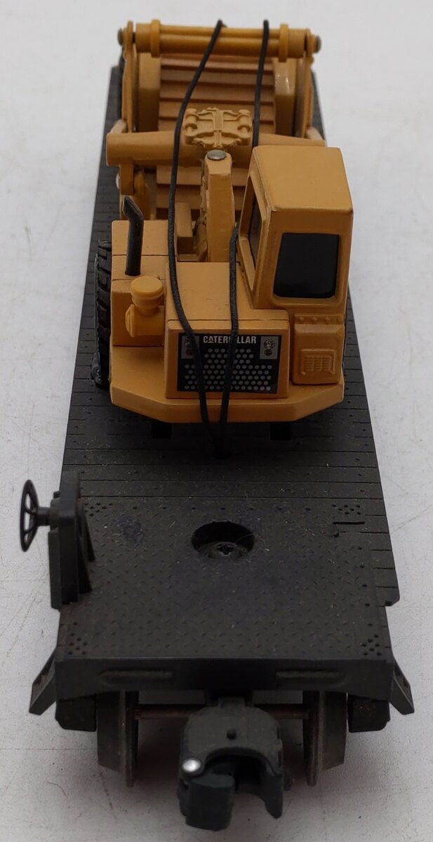 Lionel 6-16954 O Gauge New York Central Flatcar with ERTL Scraper #6424 VG