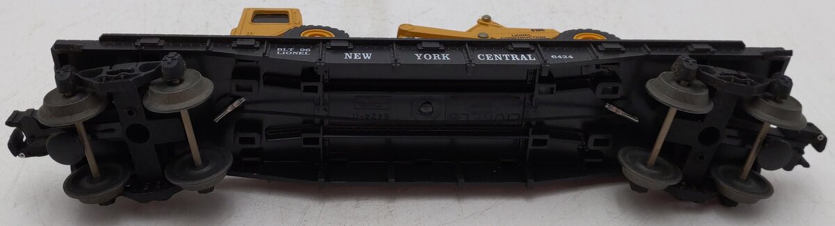 Lionel 6-16954 O Gauge New York Central Flatcar with ERTL Scraper #6424 VG