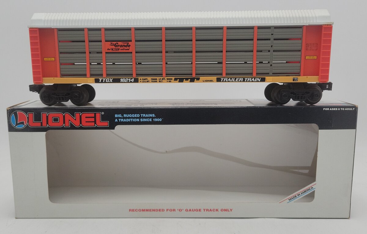 Lionel 6-16214 O Gauge Denver & Rio Grande Two Tier Auto Carrier EX/Box