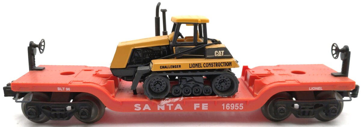 Lionel 6-16955 O Gauge Santa Fe Flatcar with Ertl Challenger EX