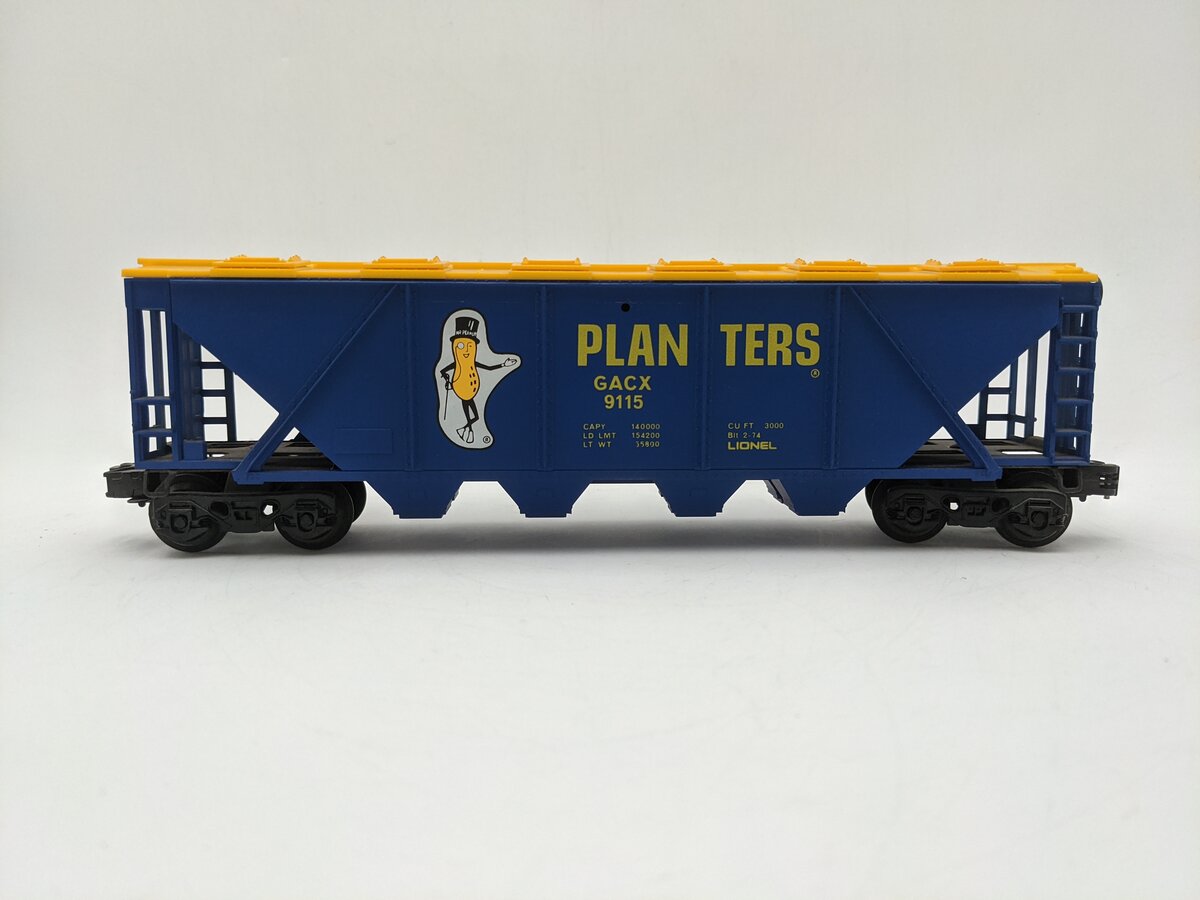 Lionel 6-9115 O Gauge Planters 4-Bay Billboard Hopper EX