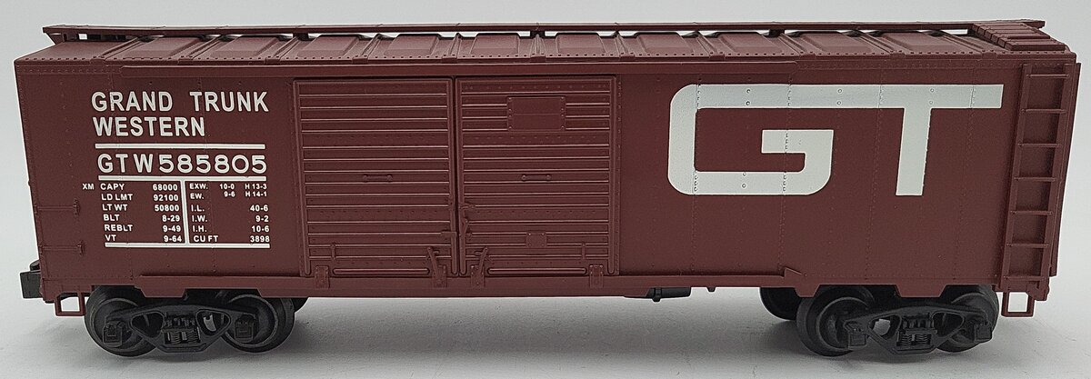 Weaver O Gauge Grand Trunk Western Boxcar #585805 EX