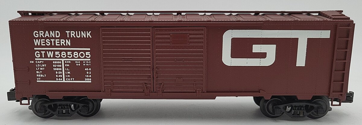 Weaver O Gauge Grand Trunk Western Boxcar #585805 EX