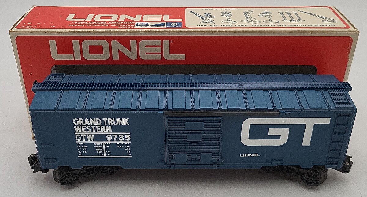 Lionel 6-9735 O Gauge Grand Trunk Boxcar VG/Box