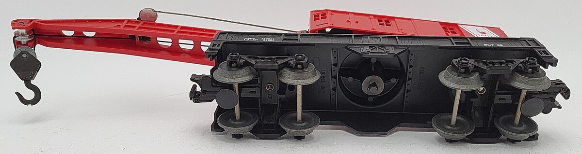 Lionel 6-16717 O Gauge Jersey Central Four Wheel Crane Car EX
